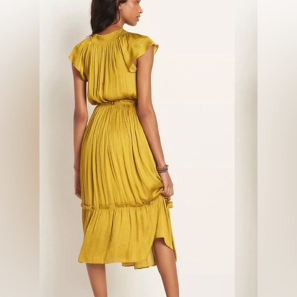 Anthropologie Dodie Flutter-Sleeved Midi Dress - Picture 2 of 6